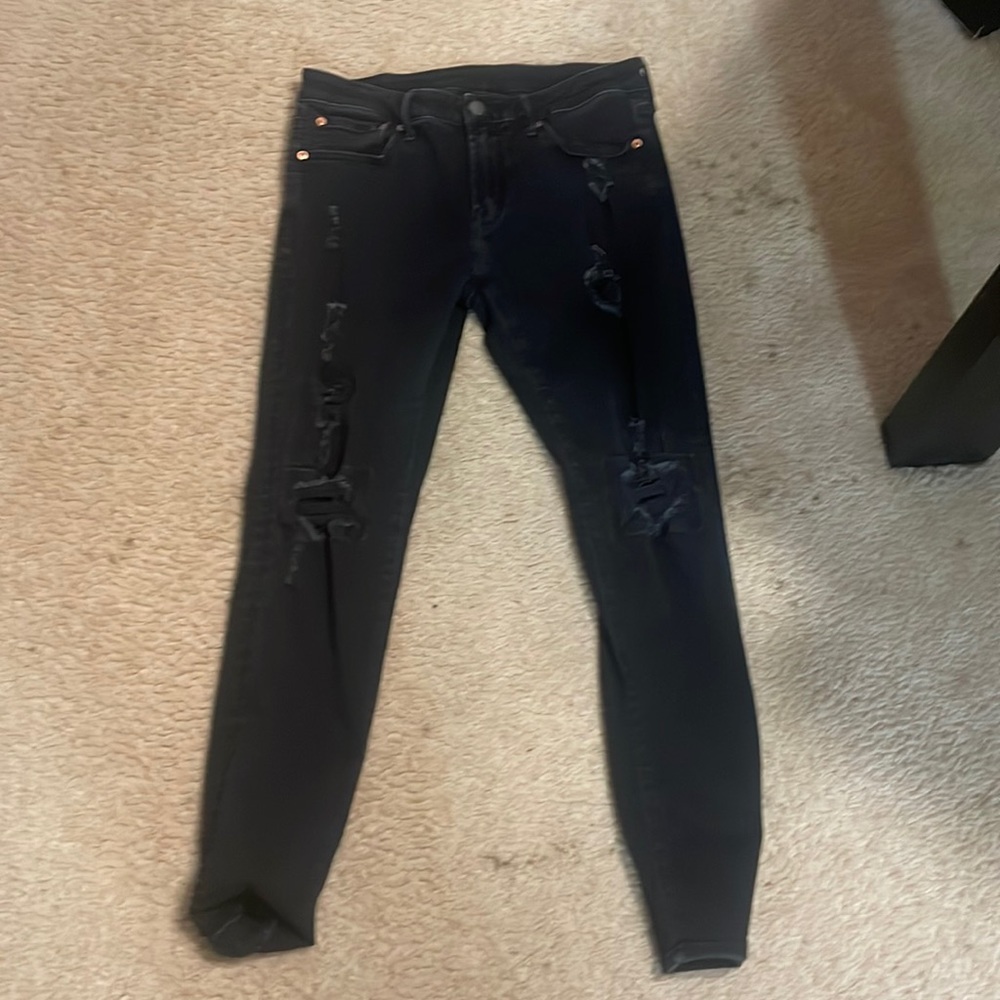 Black American eagle skinny jeans